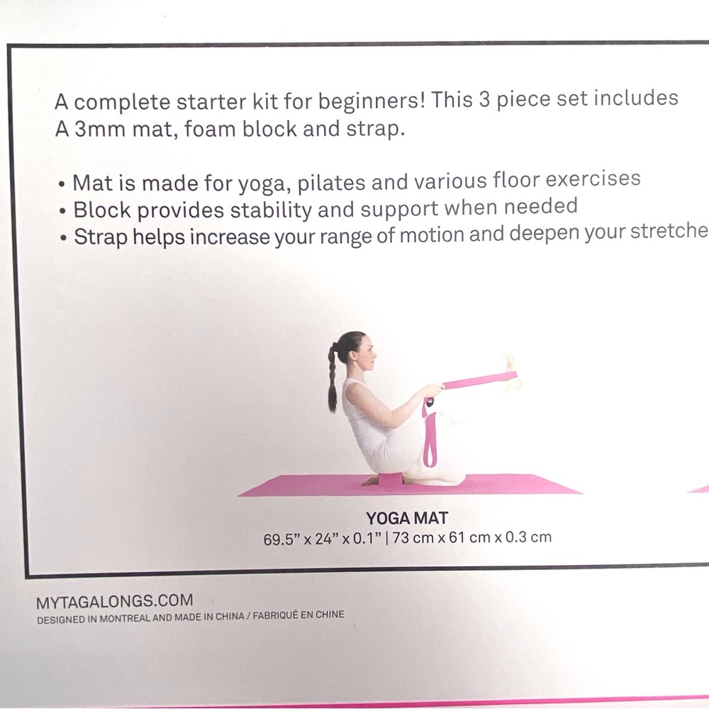 NWT MYTAGALONGS Yoga Workout Kit 3 Piece Set - Picture 12 of 15